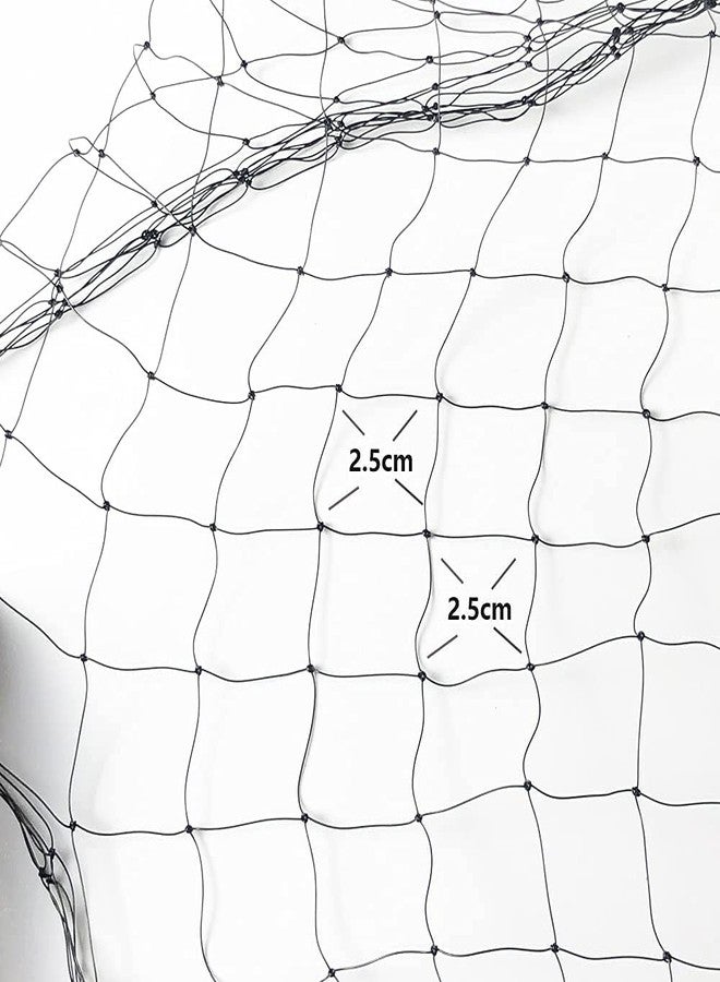 Piowet Cat Balcony Rail Net Cat Anti-Fall Netting Pet Balcony Mesh Fence Net Dog Fence Nets Black Nylon Pets Anti-Fall Mesh Fence, 10 x 33ft - Image 4